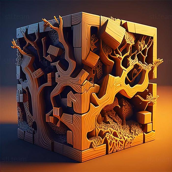 3D model Cube World game (STL)